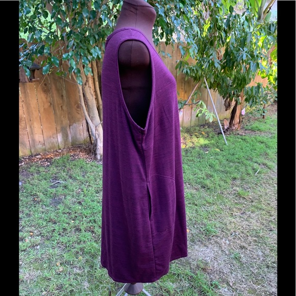Casual Purple Dress with pockets - Picture 3 of 7